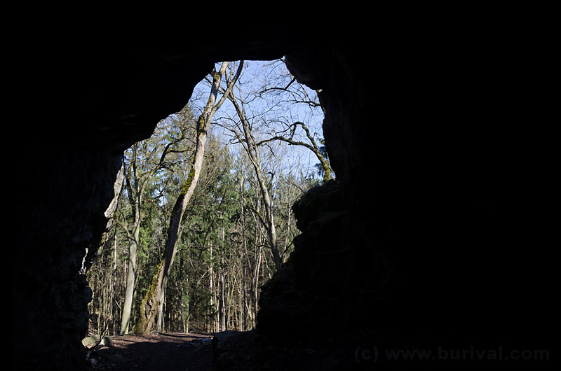 entrance to the cave